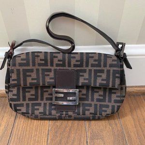 FENDI Zucca Mamma Baguette Handbag (Vintage)
